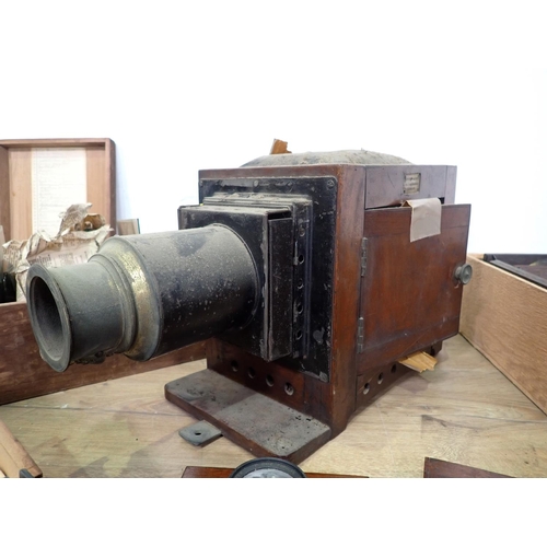 90 - A Magic Lantern Projector and a quantity of Slides