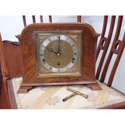 95 - A pair of Edwardian mahogany Corner Elbow Chairs, a 19th Century mahogany and inlaid Tray, a walnut ... 