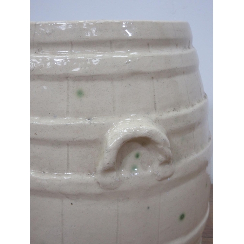 106 - A 19th Century cream glazed Pickling Jar 1ft 7in H x 1ft 3in D