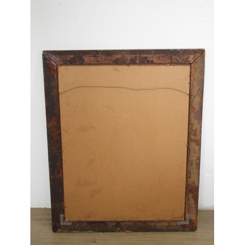 149 - A birds eye maple framed rectangular Wall Mirror 2ft 7in H x 2ft 1in W