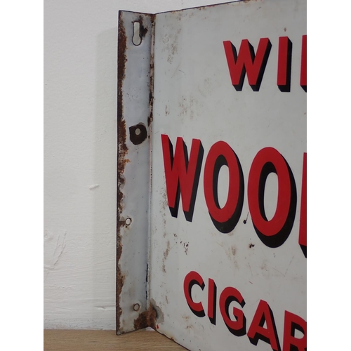 29 - A Will's Woodbine Cigarettes enamel Sign 16 1/2in W x 12in H