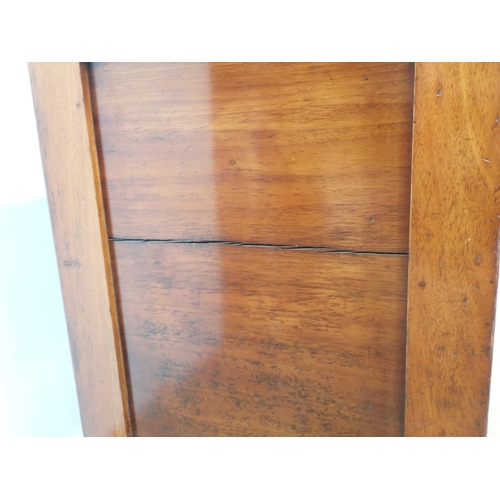 35 - A Victorian mahogany Buffet fitted three cupboard doors 5ft W x 2ft 9in H