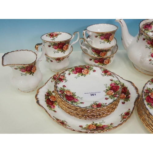 361 - A Royal Albert 'Old Country Roses' Tea Service