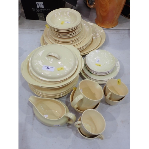 393 - A quantity of Woodsware 'Jasmine' Dinner ware and a Carltonware part Tea Service