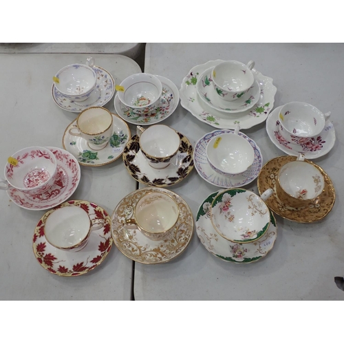 409 - A collection of English Tea Cups and Saucers