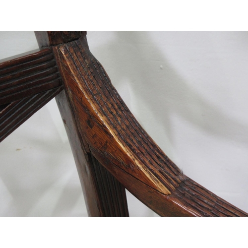 572 - Four 19th Century mahogany Dining Chairs with X backs including one carver