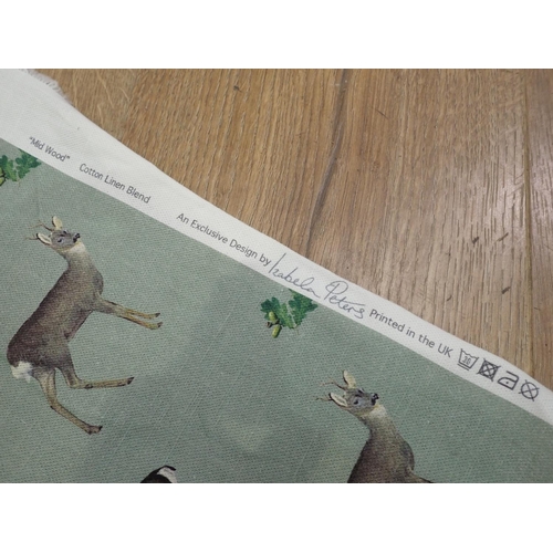 585 - A roll of Izabela Peters Fabric with Roe and Red Deer design