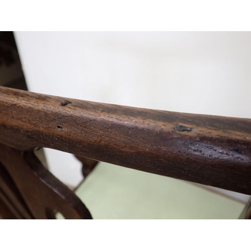 614 - Eight assorted late 18th and early 19th Century oak and elm Dining Chairs including two Carvers