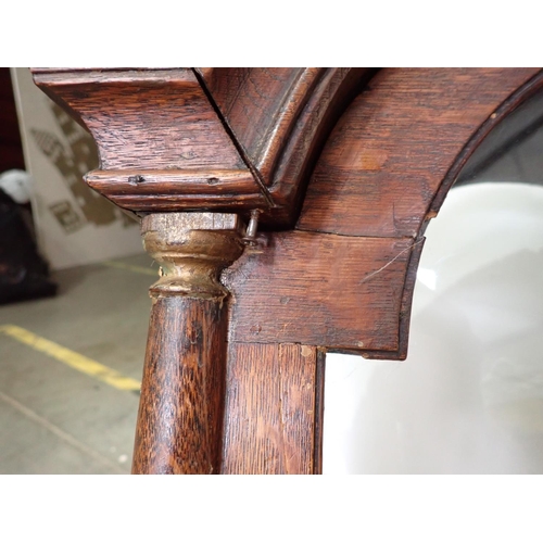 637 - A late 18th Century oak Longcase Clock with arched dial by Paxton 7ft 5in H