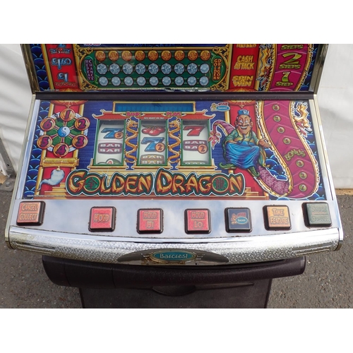 656 - Golden Dragon Slot Machine with keys (passed PAT)