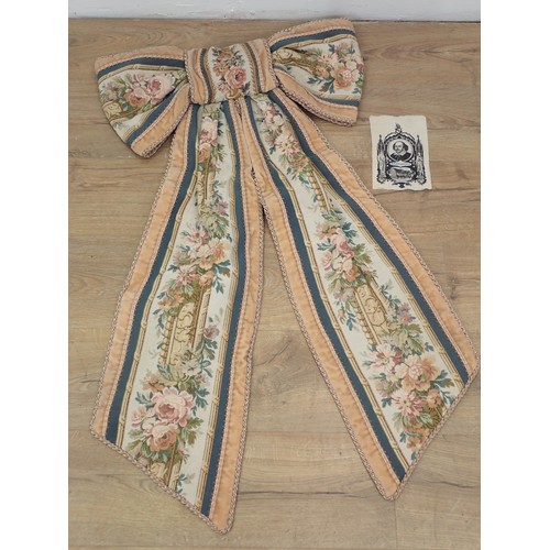 602 - A needlework wall hanging Bow