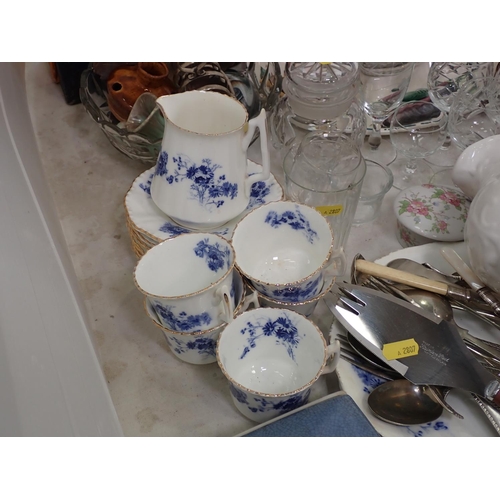 358 - Boxed crystal Glasses, part Tea Service, Cutlery, etc.