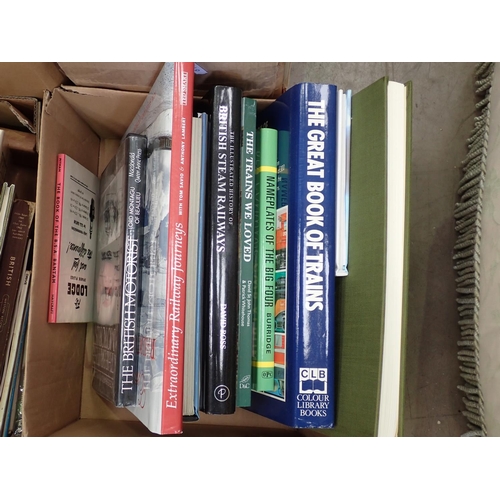 449 - Four boxes of Railway Books