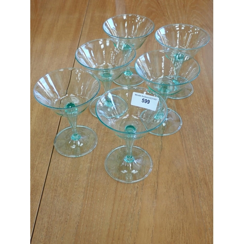 599 - A suite of MVM Capellin Champagne Glasses