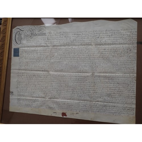 119 - An Indenture between Mary Langmead in the County of Devon and a Robert Hall, 12th day of February 17... 