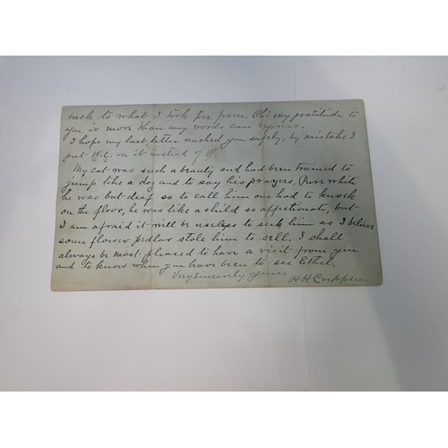 102 - Dr Hawley Harvey Crippen Archive: A signed letter written on Official Stationery from H.M Prison Bri... 