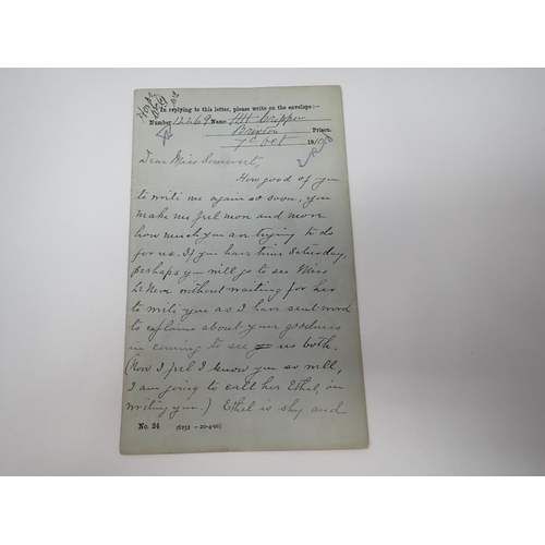 101 - Dr Hawley Harvey Crippen Archive: A signed letter written on Official Stationery from H.M Prison Bri... 