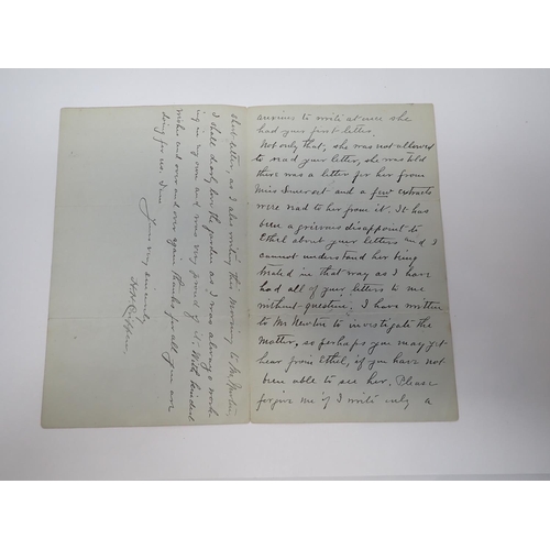 104 - Dr Hawley Harvey Crippen Archive: A signed letter written on Official Stationery from H.M Prison Bri... 