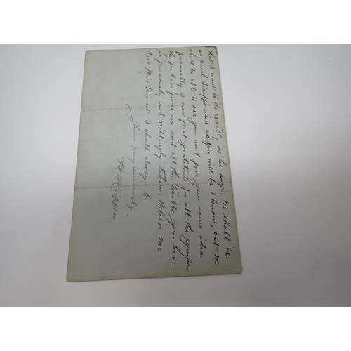 105 - Dr Hawley Harvey Crippen Archive: A signed letter written on Official Stationery from H.M Prison Bri... 