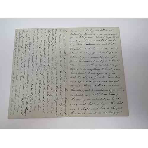 106 - Dr Hawley Harvey Crippen Archive: A signed letter written on Official Stationery from H.M Prison Bri... 