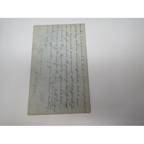 107 - Dr Hawley Harvey Crippen Archive: A signed letter written on Official Stationery from H.M Prison Bri... 