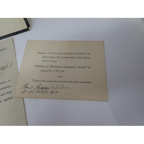 112 - Dr Crippen Archive: Material to and from Dr John Herbert Burroughs, a friend of Dr Crippen and witne... 