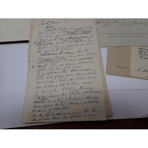 112 - Dr Crippen Archive: Material to and from Dr John Herbert Burroughs, a friend of Dr Crippen and witne... 