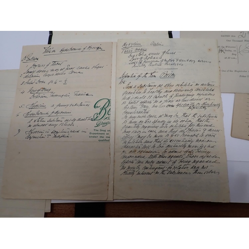 112 - Dr Crippen Archive: Material to and from Dr John Herbert Burroughs, a friend of Dr Crippen and witne... 