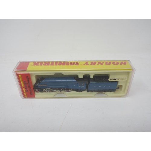 151 - A boxed Hornby Minitrix N-gauge A4 'Sir Nigel Gresley' in LNER blue livery