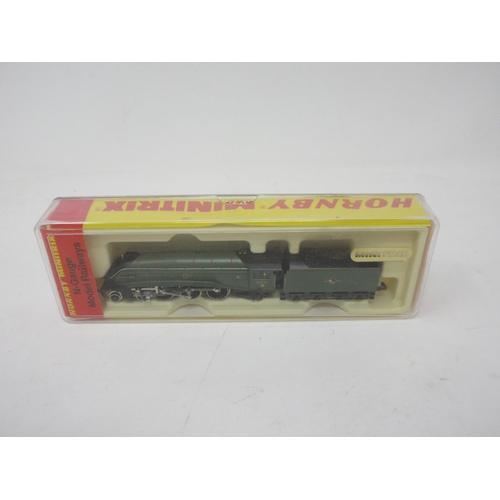 152 - A boxed Hornby Minitrix N-gauge A4 'Mallard' in BR green livery