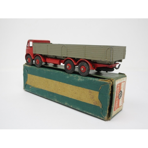 196 - A part boxed Dinky Supertoys No.501 red and grey Foden 8-wheel Wagon