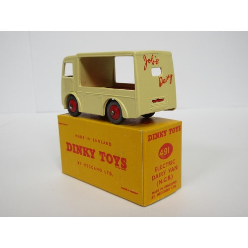 211 - A rare boxed Dinky Toys No.491 Job's Dairy Electric Van