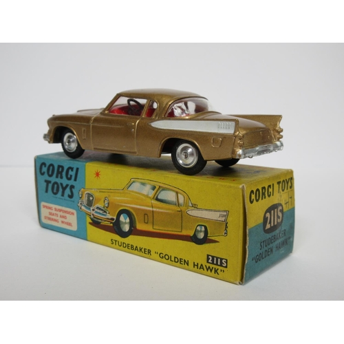 221 - A boxed Corgi Toys No.211S Studebaker Golden Hawk