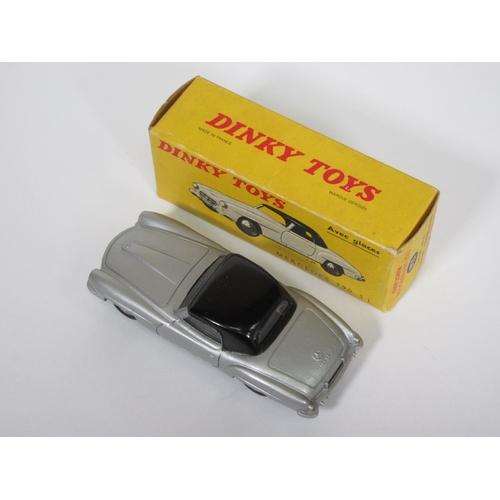 225 - A boxed French Dinky Toys No.526 silver Mercedes 190SL