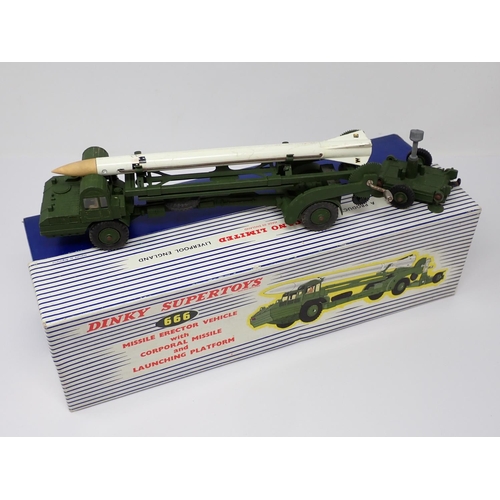 242 - A boxed Dinky Supertoys No.666 Missile Erector Vehicle