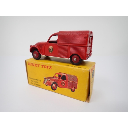 264 - A boxed French Dinky Toys 25D Fourgonnette Incendre 2CV Citreon