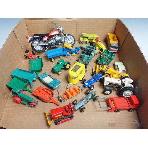 304 - A collection of unboxed Matchbox and other play worn diecast Vehicles