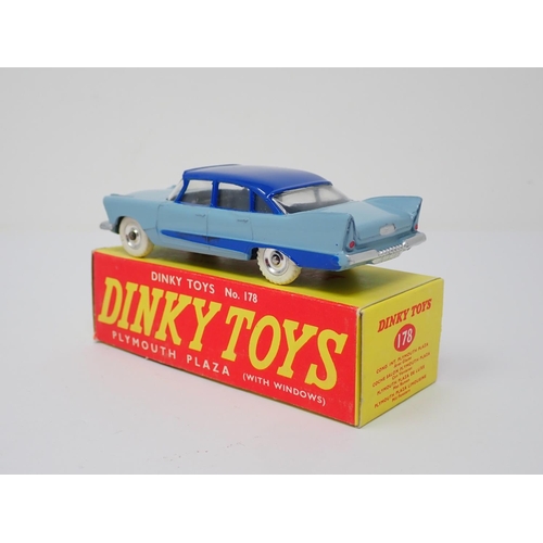 310 - A boxed Dinky Toys No.178 blue Plymouth Plaza