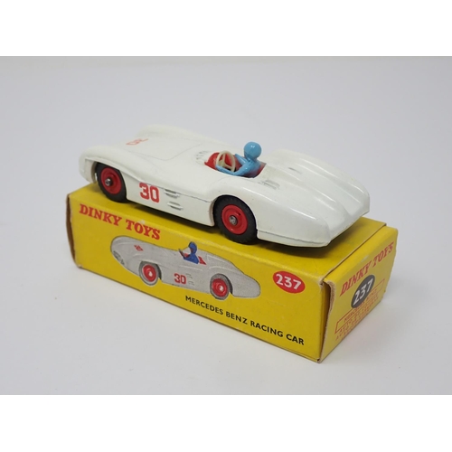 316 - A boxed Dinky Toys No.237 Mercedes Benz Racing Car with plastic hubs