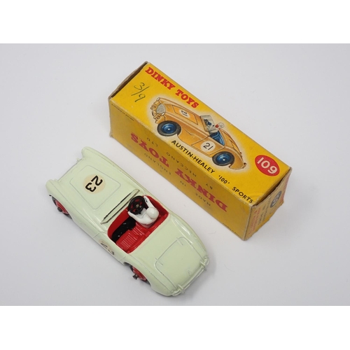 320 - A boxed Dinky Toys No.109 cream Austin Healey '100' Sports