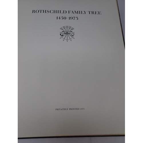 35 - ROTHSCHILD FAMILY TREE, 1450-1973, privately printed 1973, 500 copies printed, pub. Curwen Press (1)