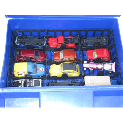 351 - A Matchbox Carry Case containing a collection of assorted diecast models