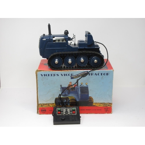 354 - A boxed Victory Models Vicker Vigor remote controlled track laying Tractor