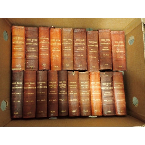 4 - Hereford Herd Book, 1894-1979, an incomplete set, (74 volumes in total)