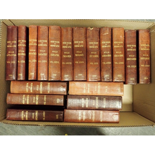 4 - Hereford Herd Book, 1894-1979, an incomplete set, (74 volumes in total)