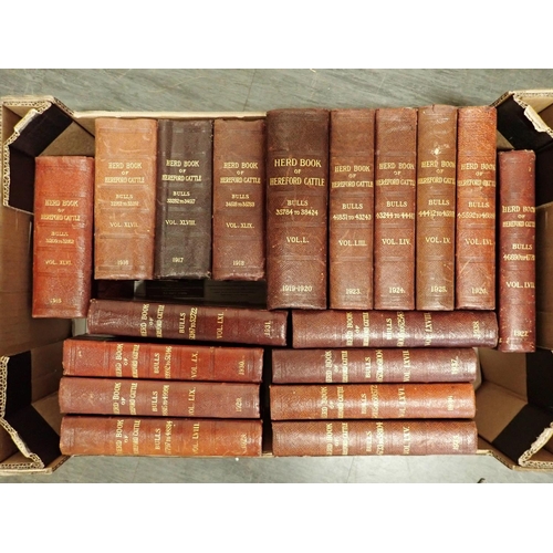 4 - Hereford Herd Book, 1894-1979, an incomplete set, (74 volumes in total)