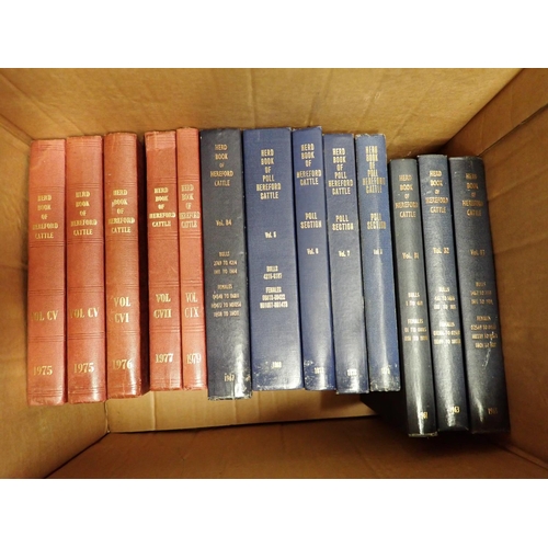 4 - Hereford Herd Book, 1894-1979, an incomplete set, (74 volumes in total)