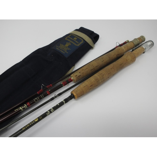 401 - A Hardy De-luxe Classic 8ft Fly Rod and a Hardy Marquis 7ft 6in Fly Rod