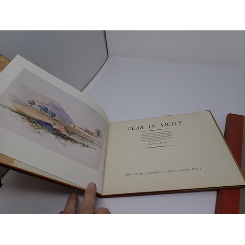 44 - Edward Lear in Sicily, 29 line drawings and Aberconway, The Story of Mr Korak, 1954 (2)