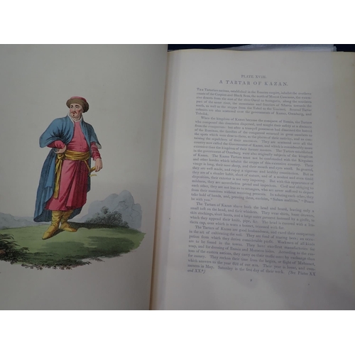 5 - HARDING Edward, Costume of the Russian Empire, illustrated with coloured engravings, pub London, T.B... 